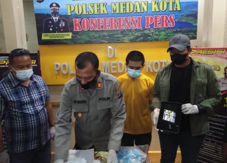  Polsek Medan Kota Tangkap Pelaku Peludah Petugas PLN