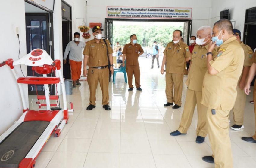  Bupati Asahan Tinjau Gedung Isolasi Mandiri Terpadu, Berharap Percepat Penyembuhan dan Hambat Penyebaran Covid-19