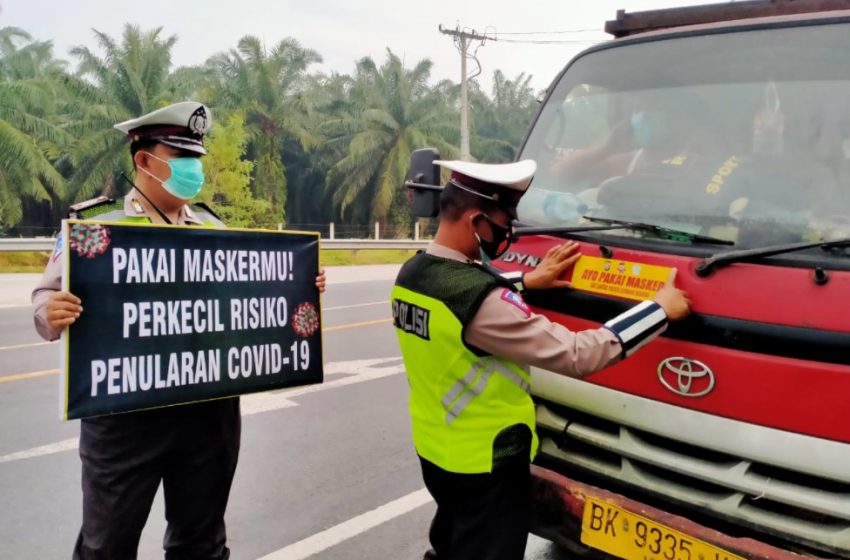  Satlantas Polres Sergai Gelar Publik Address dan Edukasi Kepada Pengendara