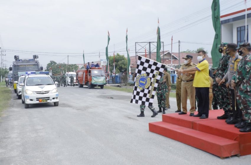  Bupati Asahan Pimpin Penyemprotan Massal Atasi Penyebaran Covid-19