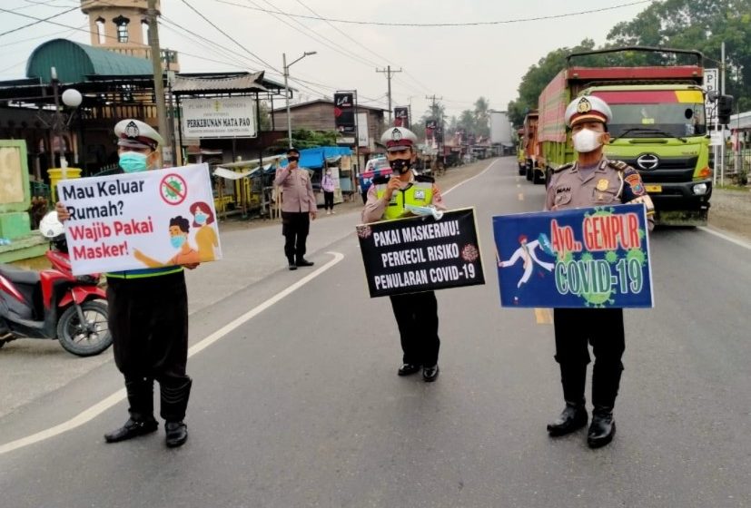  Satlantas Polres Sergai Gelar Publik Addres dan Sosialisasi Protokol Kesehatan