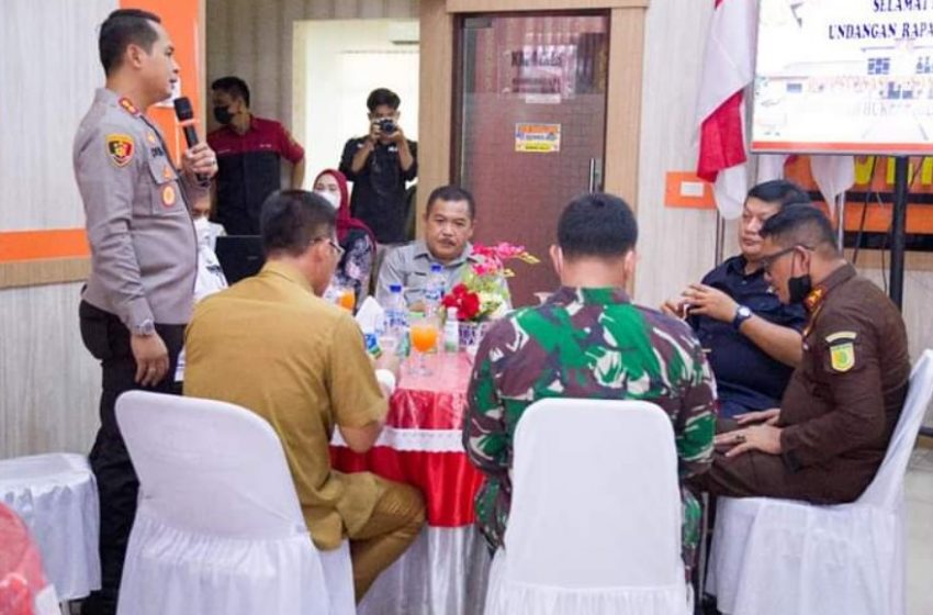  Forkopimda Gelar Rakor Optimalisasi Penanganan Covid-19 di Polres Labuhanbatu