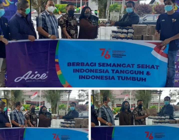 PT Juma Tiga Seantero Serahkan Bantuan Masker dan Aice Susu Telor ke Dinkes Serta RSUD Kabanjahe