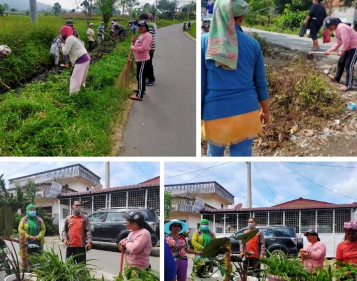  Bersama Muspika dan Cakades Mawarita Br Ginting, Warga Desa Batukarang Gotrong Sambut Kemerdekaan RI