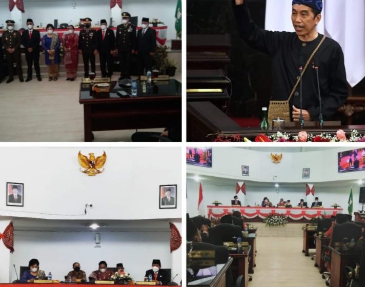 Dengarkan Pidato Presiden RI, Bupati dan Wabup Hadiri Rapat Paripurna DPRD Karo