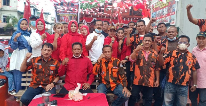  HUT Ke-76 RI, PP Medan Area Bagi Sembako kepada Masyarakat Terdampak Covid-19