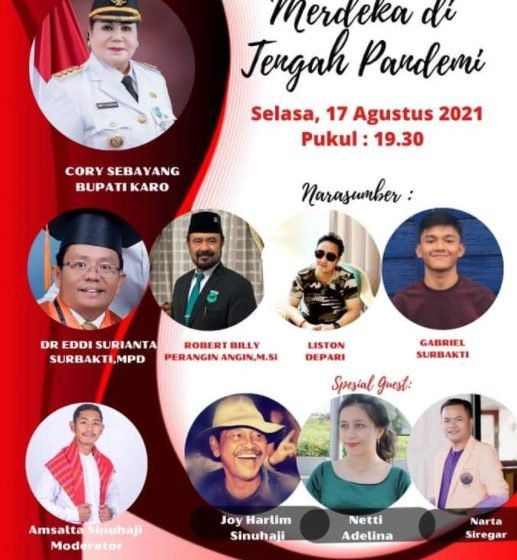  Bupati Karo Gelar Dialog Kebangsaan Merdeka di Tengah Pandemi