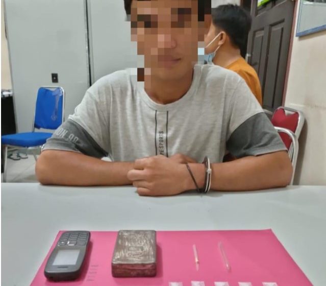  Polres Kampar Tangkap Pengedar Sabu di Desa Sungai Sarik Kampar Kiri