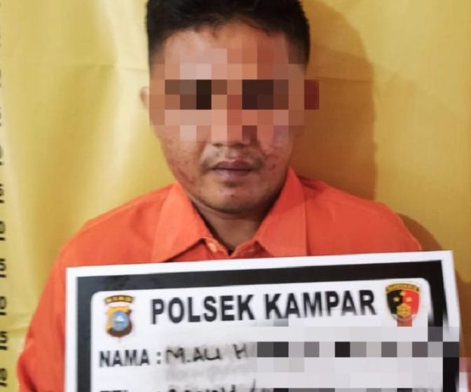  Polsek Kampar Dibantu Warga Tangkap Pelaku Pencurian