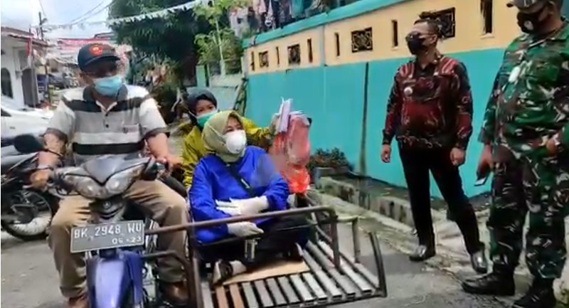  Tim Swab Siantar Barat Blusukan ke Kelurahan Naik Betor