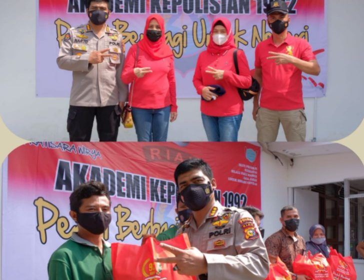  Alumni Akpol 1992 Riau Gelar Bansos “Berbagi Untuk Negeri”, Distribusikan 556 Paket Sembako