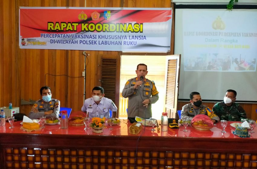 Kapolres Batubara: “Pencapaian Vaksinasi Khusus Lansia Masih Sangat Rendah”