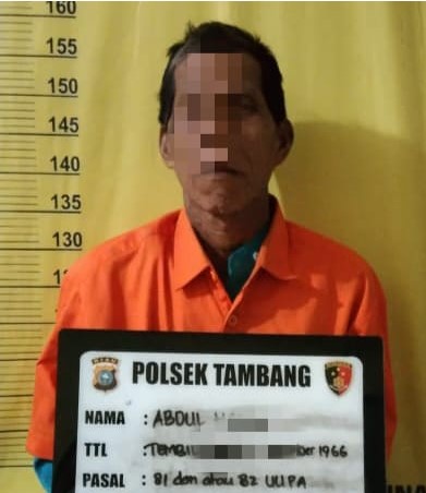  Pelaku Pencabulan Anak Tiri Ditangkap Polsek Tambang