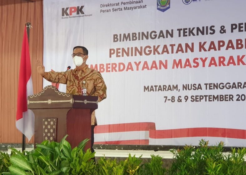  KPK Ajak Masyarakat Lombok Berperan Aktif Berantas Korupsi