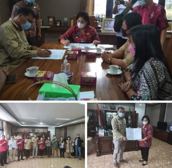 Bupati dan KPU Karo Tandatangani MOU Data Kependudukan