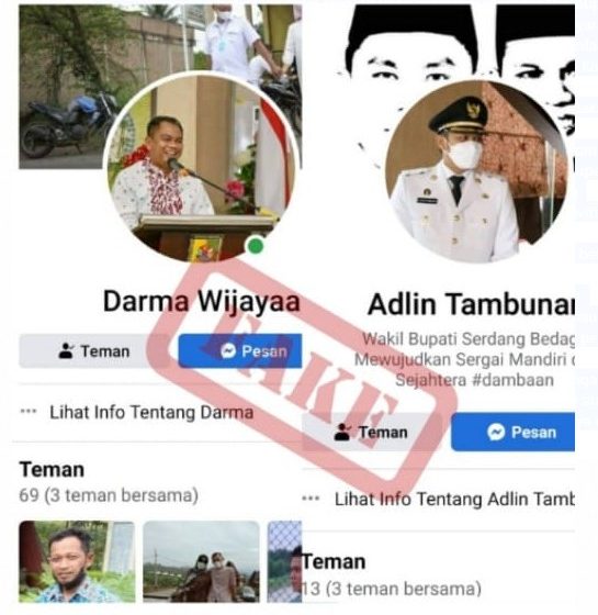  Masyarakat Diminta Waspadai Akun Palsu Bupati dan Wabup Sergai