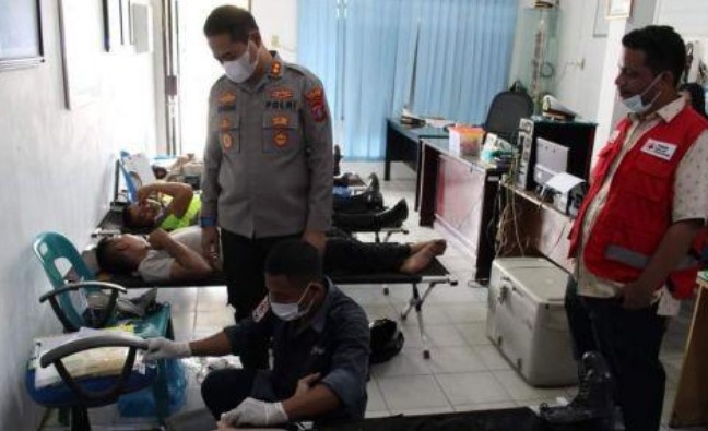 Meriahkan Harja Ke-66 Lalulintas, Kapolres Labuhanbatu AKBP Deni Kurniawan Gelar Donor Darah Masal