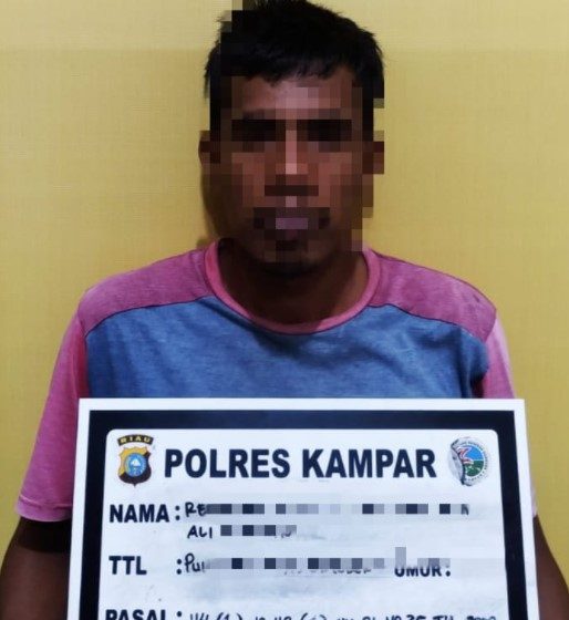  Kantongi Sabu, Warga Desa Pulau Tinggi Diamankan Polres Kampar