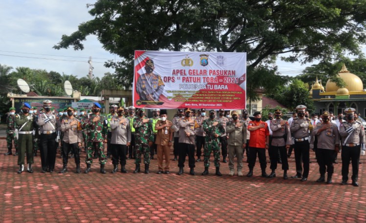  Ops Patuh Toba 2021, Kapolres Batubara Ingatkan Personil Bertindak Humanis