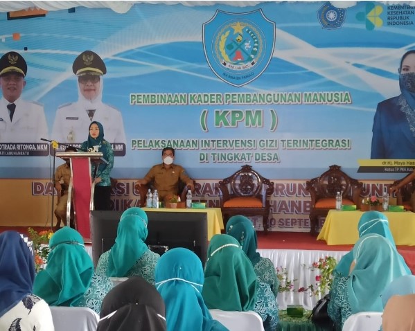 Ketua TP PKK Labuhanbatu Hadiri Pembukaan Pembinaan KPM Aksi 5 Program Stanting