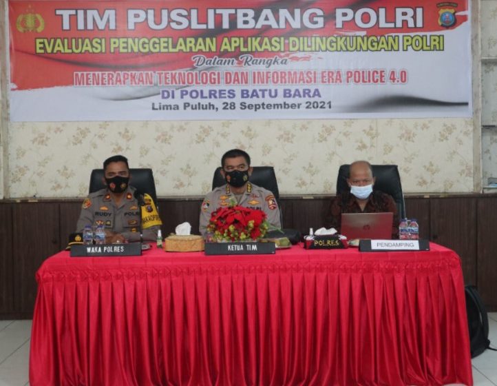  Kunjungi Polres Batubara, Ketua Tim Peneliti Puslitbang Polri Apresiasi Kapolres