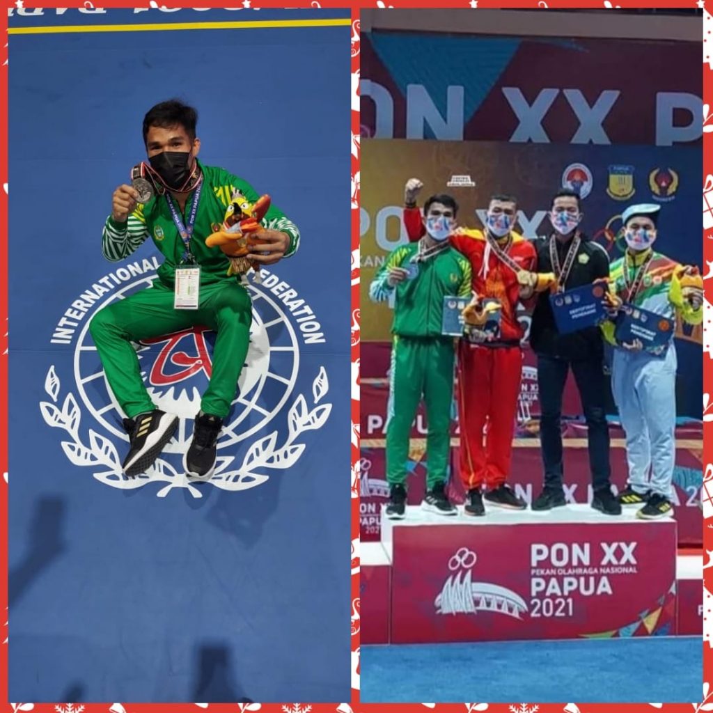 Roberto Manik Peraih Medali Perak Cabor Wushu pada PON XX Papua.