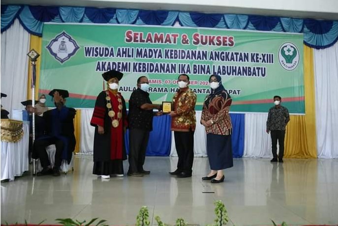 Bupati dan Wakil Labuhanbatu Hadiri Wisuda Ahli Madya Kebidanan Angkatan ke-XIII Akademi Kebidanan Ika Bina