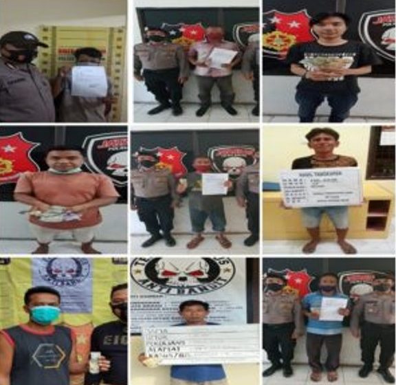  10 Preman dan Bandar Judi Dibekuk Timsus Polres Asahan