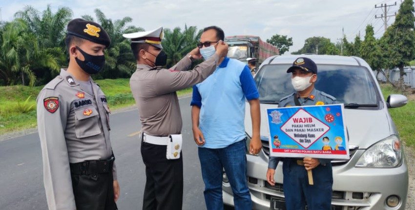  Operasi Yustisi, Polres Batubara Tindak 20 Pelanggar Prokes