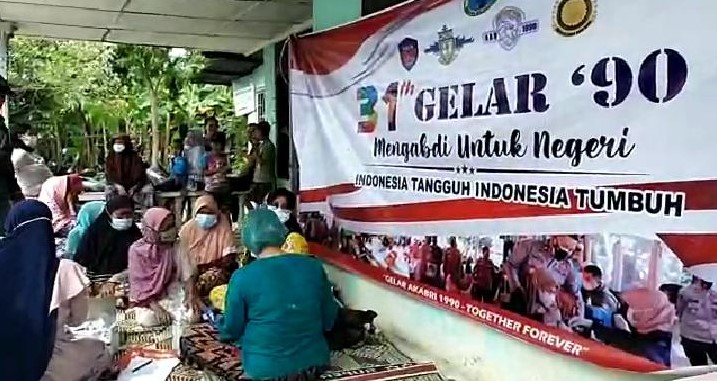  Di Wilayah Pariwisata Sergai, Gebyar Vaksin AKABRI 90 Berjalan Lancar