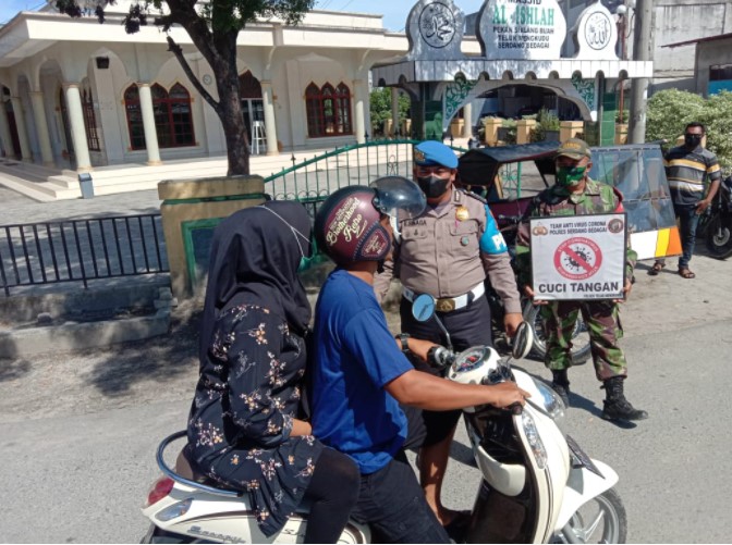 Ops Yustisi, Polsek Teluk Mengkudu Temukan 30 Warga Tak Pakai Masker