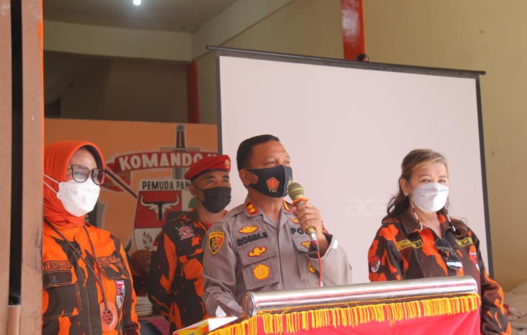  Kapolres dan Bupati Sergai Hadiri HUT Pemuda Pancasila Ke-62