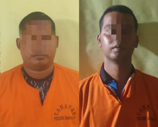  Polsek Siak Hulu Tangkap Pencuri Rantai Alat Berat dan Penadahnya