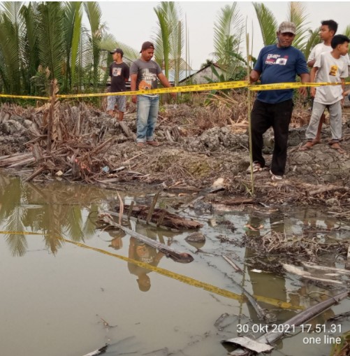  Bocah 8 Tahun Ditemukan Tewas Tenggelam, Polsek Tanjung Beringin Police Line Tanah Timbun Proyek Kavlingan