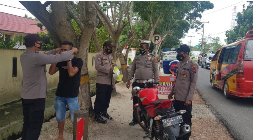 20 Pelanggar Prokes Terjaring Ops Yustisi Gabungan Polres Batubara