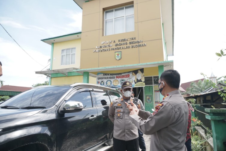  Kapolres Sergai Tinjau Vaksinasi Door to Door di Desa Sei Rampah