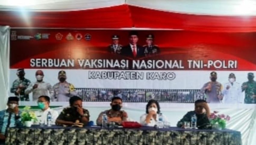 Forkopimda Karo Zoom Meeting Serbuan Vaksinasi Bersama Panglima dan Kapolri