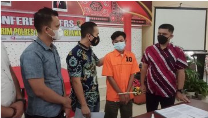 Mustakum Bajing Loncat Viral Dijebloskan ke Sel Polres Pelabuhan Belawan