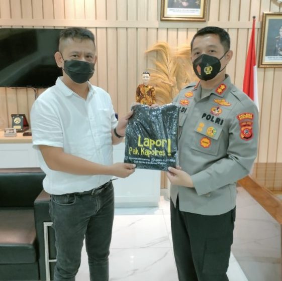 Luncurkan Aplikasi Lapor Pak Kapolres dan Surat Cinta, Ketua Pewarta Dukung Kinerja Kapolres Karawang