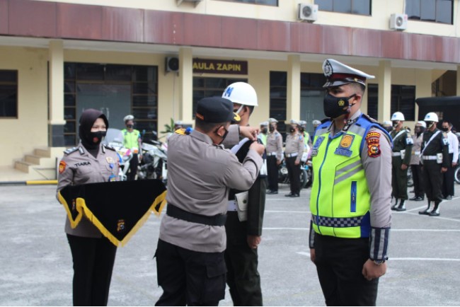  Polresta Pekanbaru Gelar Apel Pasukan Operasi Zebra Lancang Kuning 2021