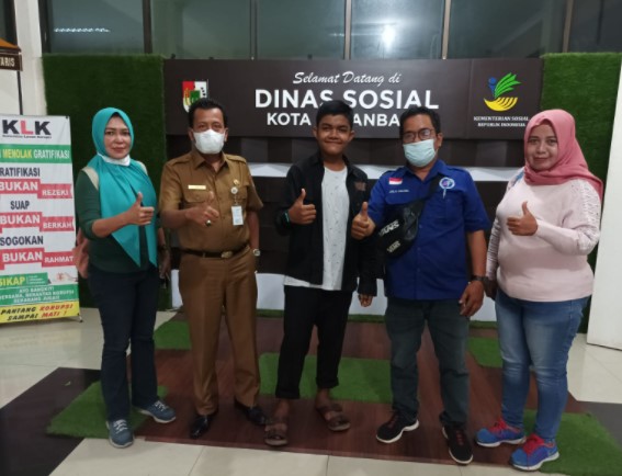  Temukan Anak Terlantar, Tim Wartawan Antarkan ke Dinas Sosial Kota Pekanbaru