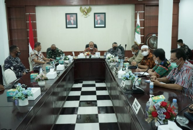 Danlanal TBA dan Tim Monitoring Mabes AL Paparkan Rencana Program Kampung Bahari Nusantara