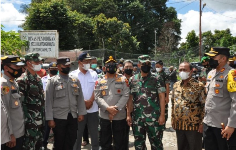  745 Pasukan Gabungan TNI Polri Amankan Pilkades Humbahas, Kapoldasu Pastikan Situasi Kondusif