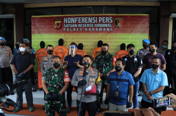 Polres Karawang Tangkap 5 Pelaku Pengeroyokan LSM GMBI