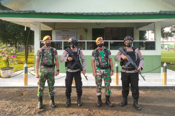  Perkuat Sinergitas dan Soliditas, Brimob Sumut Sambang Mako TNI Yon Armed Artileri 2/105 Baterai Tempur