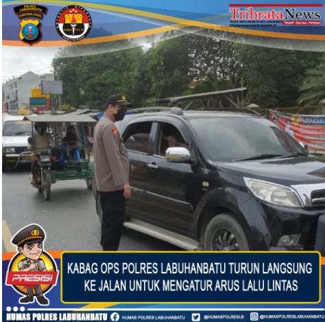 Atasi Kamacatan Arus Mudik Nataru, Kabag Ops Polres Labuhanbatu Turun Ke Jalan