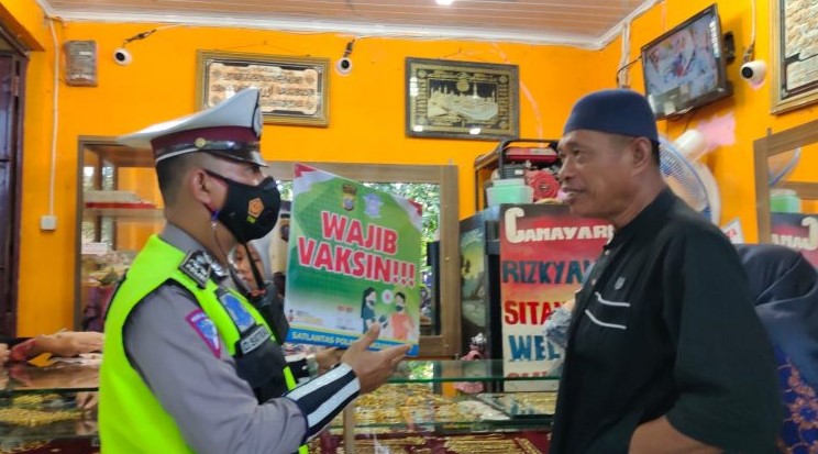  Perkuat Imun Tubuh, Satlantas Polres Tanjungbalai Ajak Masyarakat Vaksin