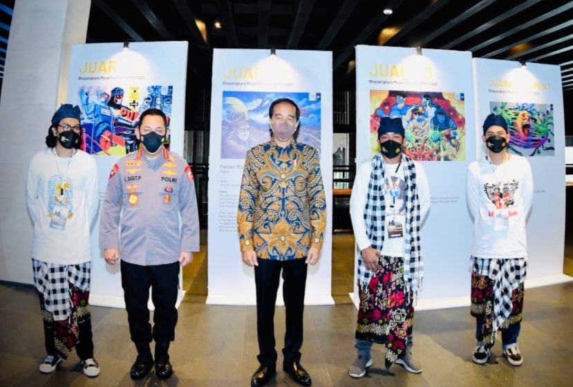  Presiden Jokowi: Lomba Mural Kapolri Hasilnya Positif