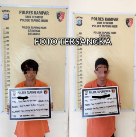  Unit Reskrim Polsek Tapung Hilir Amankan Pelaku Narkoba di Desa Tebing Lestari