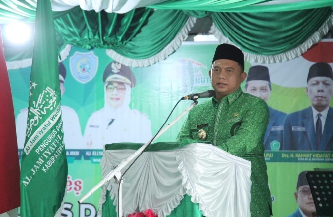 Bupati Labuhanbatu Hadiri  Pelantikan  PD Majelis dan Lembaga Al Jam’iyatul Washliyah Masa Bakti 2021-2026